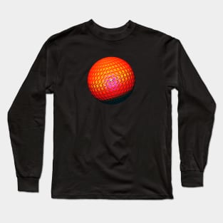 Red yellow purple fire ball in 3d optic Long Sleeve T-Shirt